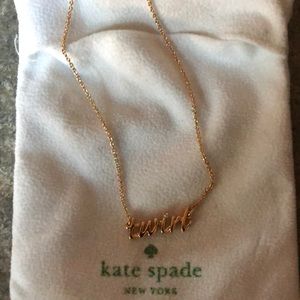 Kate Spade “Twirl” Necklace